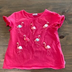 Adventure Wear Flamingo Shirt. Size 6.